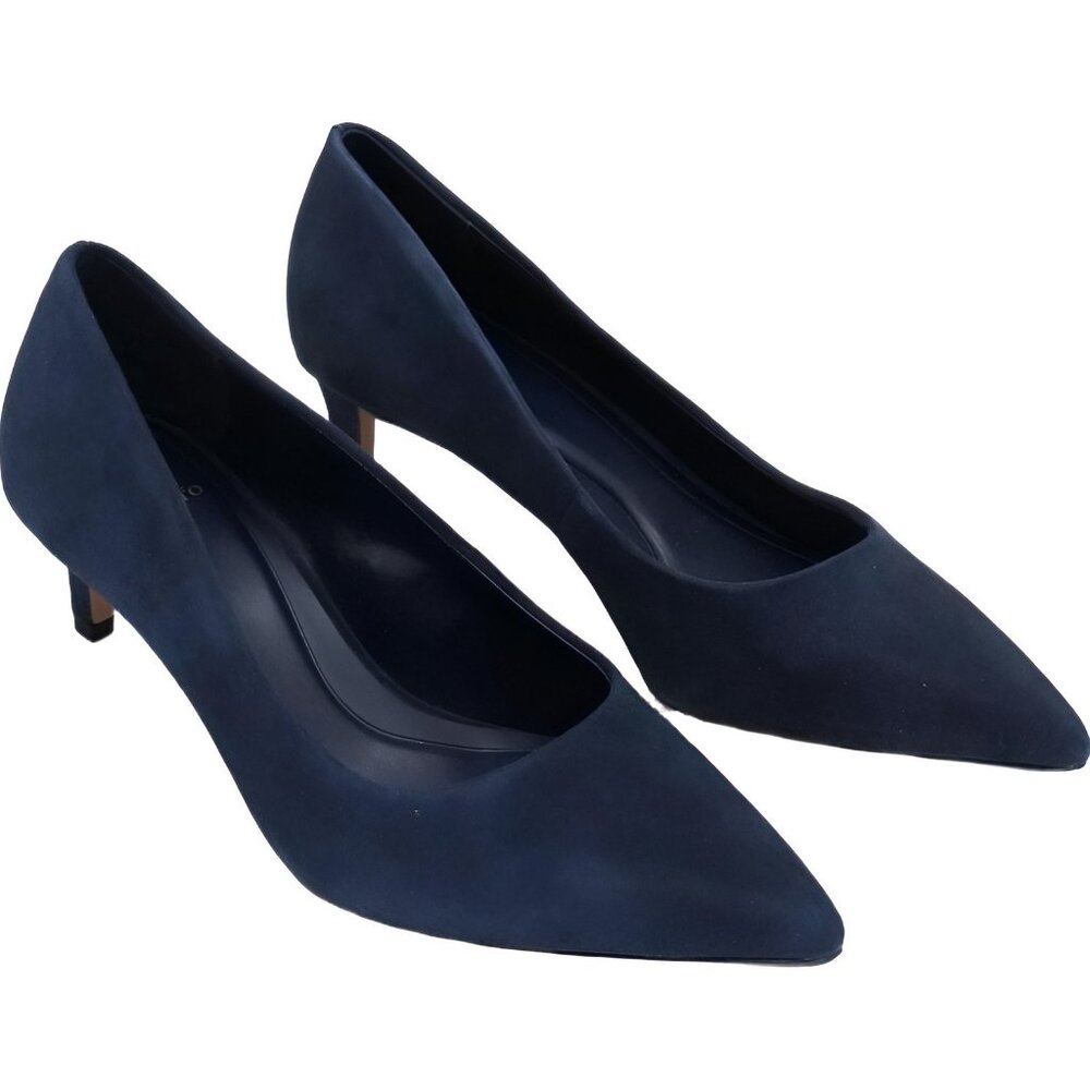 Vince Camuto Women's Kehlia Pointed-Toe Kitten Pump Deep Navy US 9M - Picture 4 of 6
